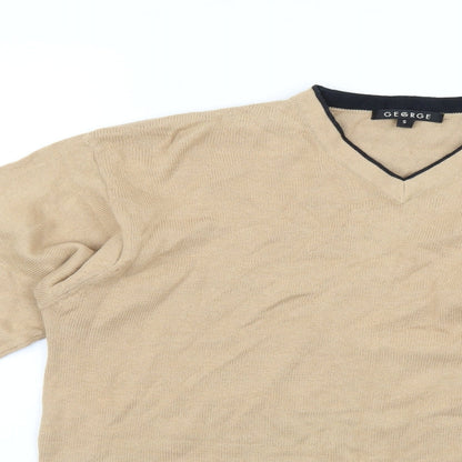 George Mens Beige   Pullover Jumper Size S