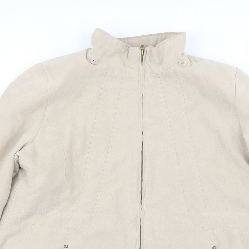 Mens UK Size S bm Beige Overcoat