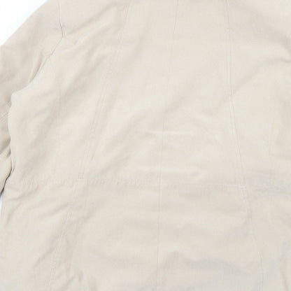 Mens UK Size S bm Beige Overcoat