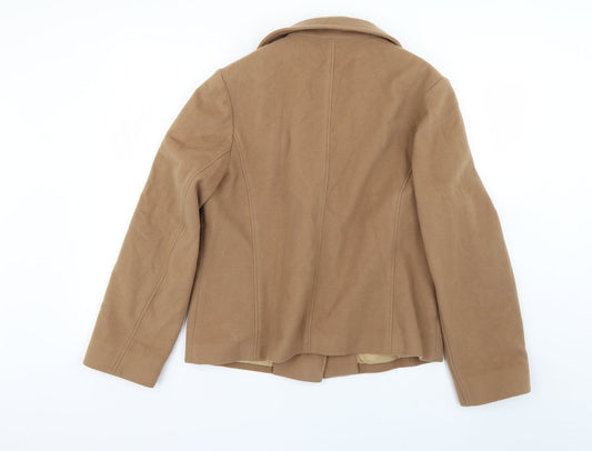 Womens UK Size 14 Marks and Spencer Brown Overcoat