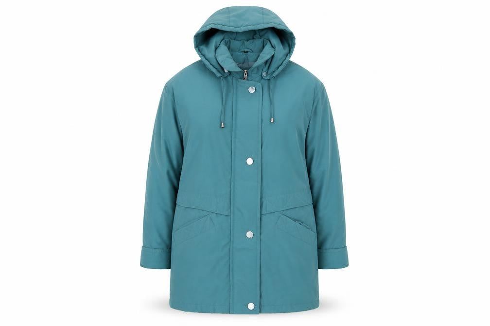 Womens UK Size 12 Klass Green Overcoat