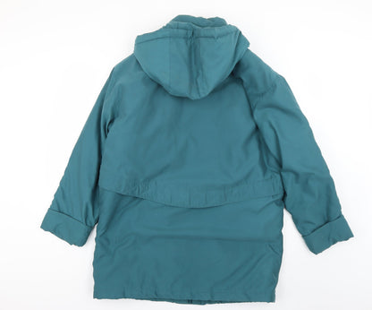 Klass Womens Green   Overcoat Coat Size 12