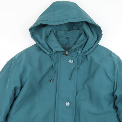 Klass Womens Green   Overcoat Coat Size 12