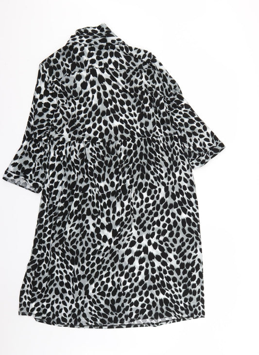 Wallis Womens Multicoloured Animal Print  Jumper Dress  Size 12