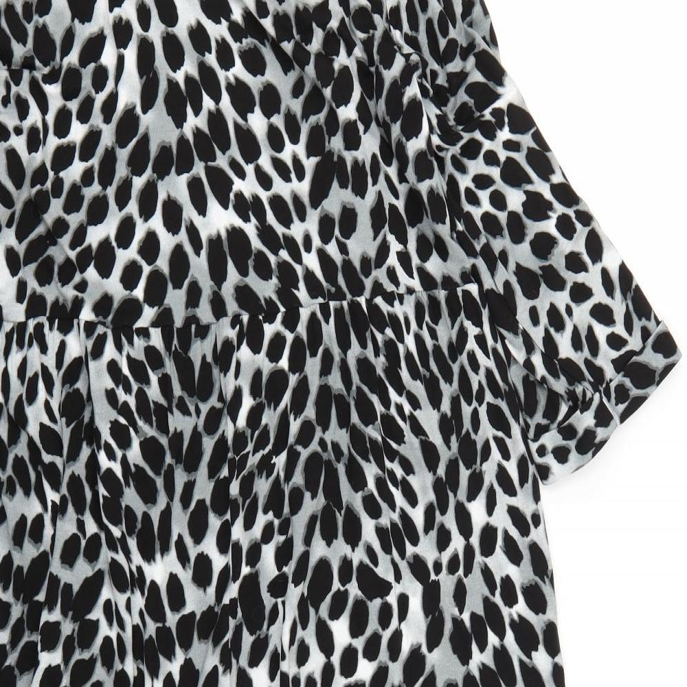 Wallis Womens Multicoloured Animal Print  Jumper Dress  Size 12