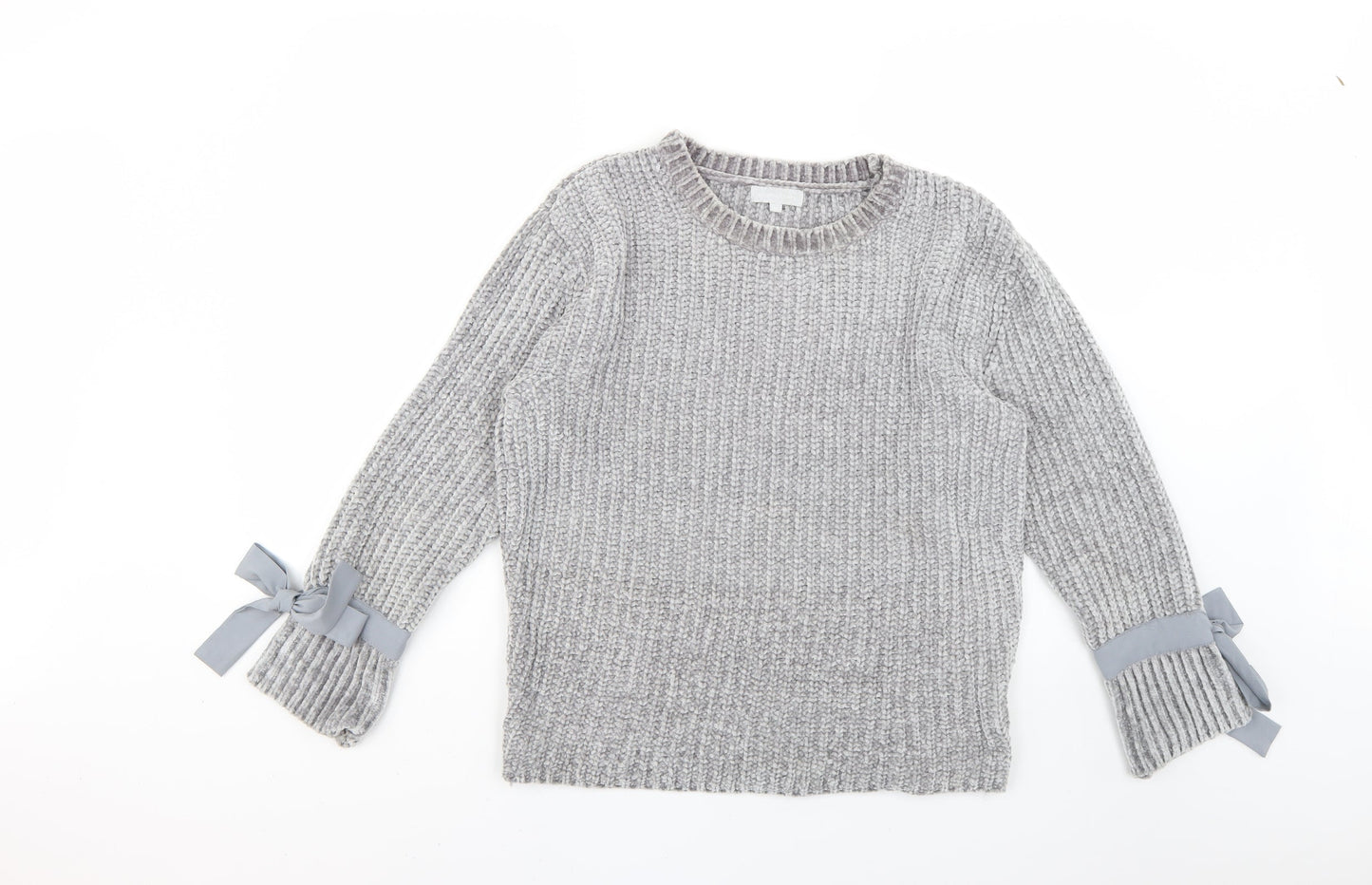 Womens UK Size 10 Red Herring Grey Pullover Jumper