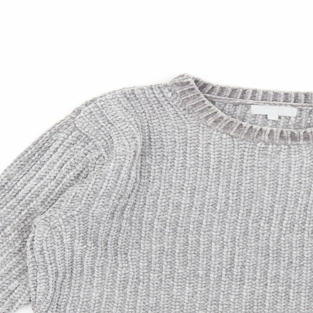 Womens UK Size 10 Red Herring Grey Pullover Jumper