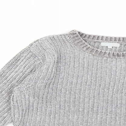 Womens UK Size 10 Red Herring Grey Pullover Jumper
