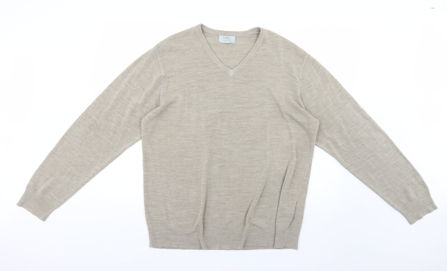 Marks and Spencer Mens Beige    Jumper Size XL