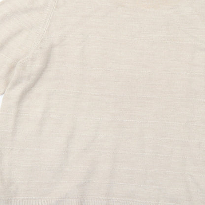 Womens UK Size 14 Marks and Spencer Beige Pullover Jumper