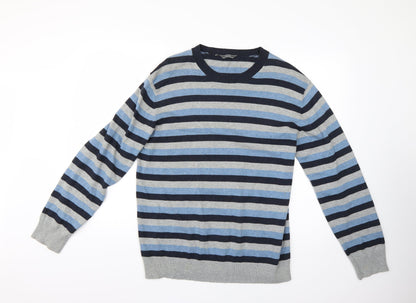 Wolsey Mens Multicoloured Striped  Pullover Jumper Size M