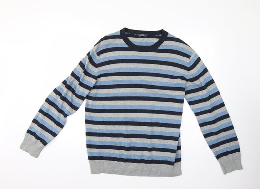 Wolsey Mens Multicoloured Striped  Pullover Jumper Size M