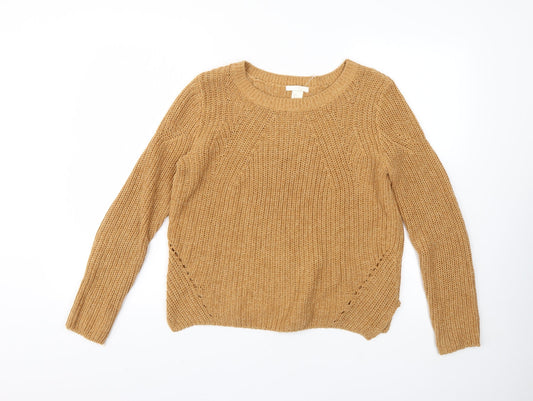 Womens UK Size S H&M Brown Pullover Jumper
