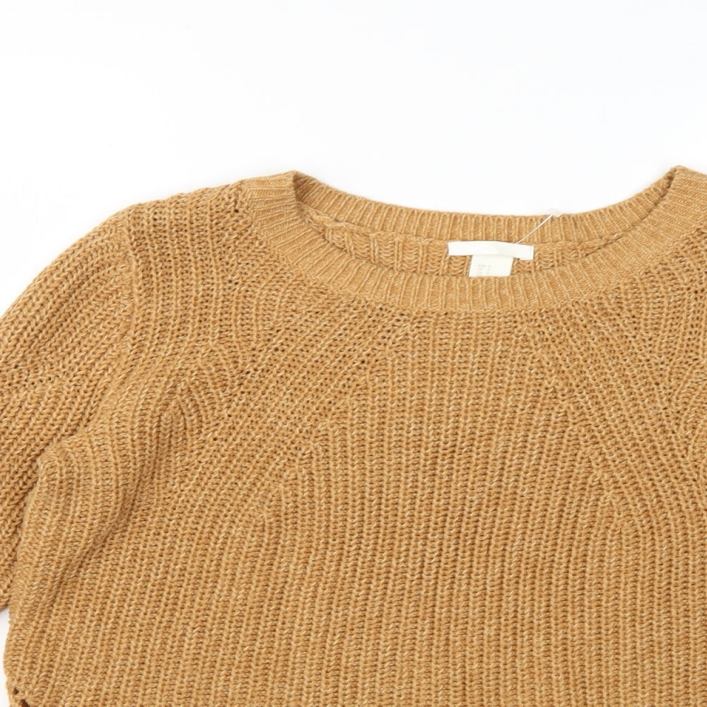 Womens UK Size S H&M Brown Pullover Jumper