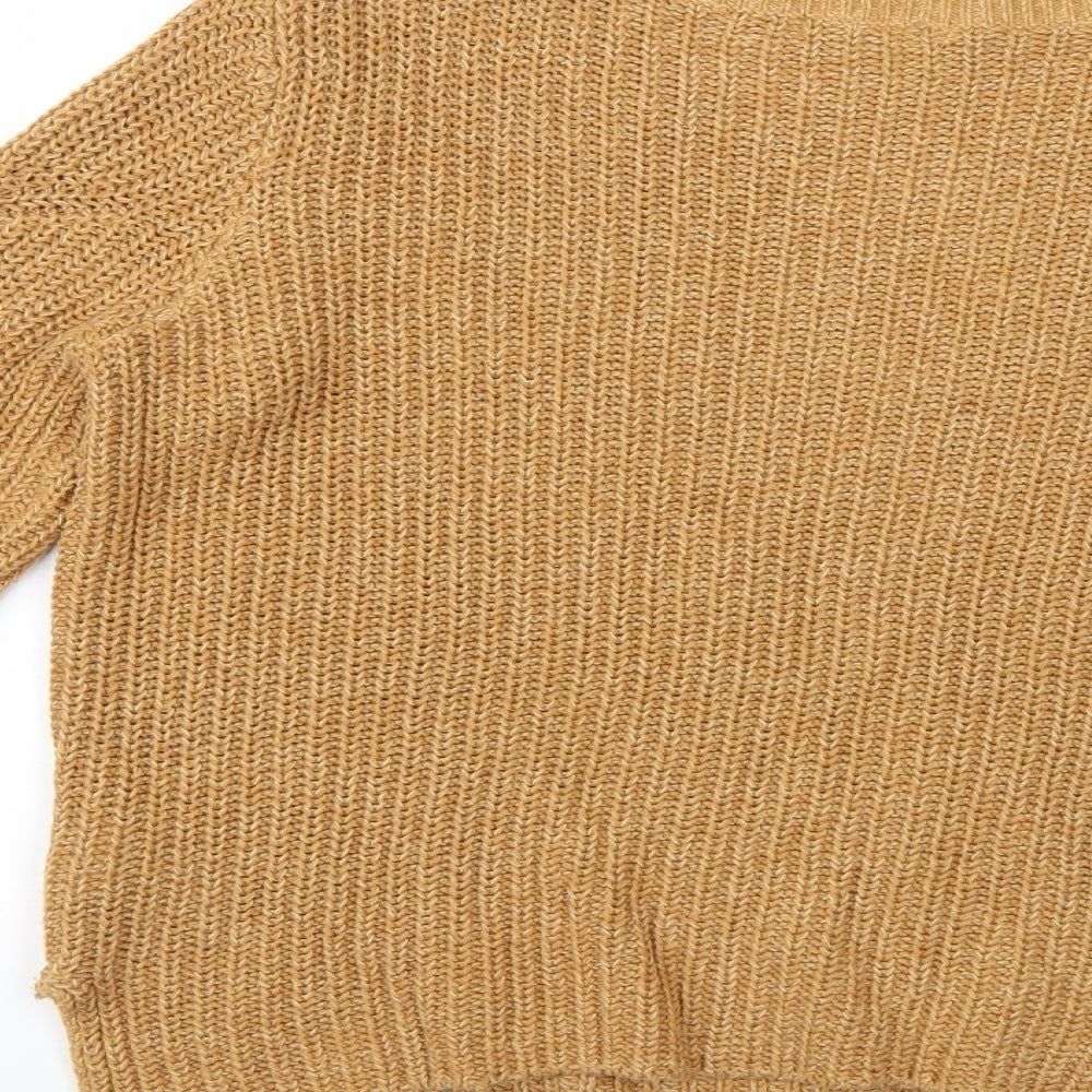 Womens UK Size S H&M Brown Pullover Jumper