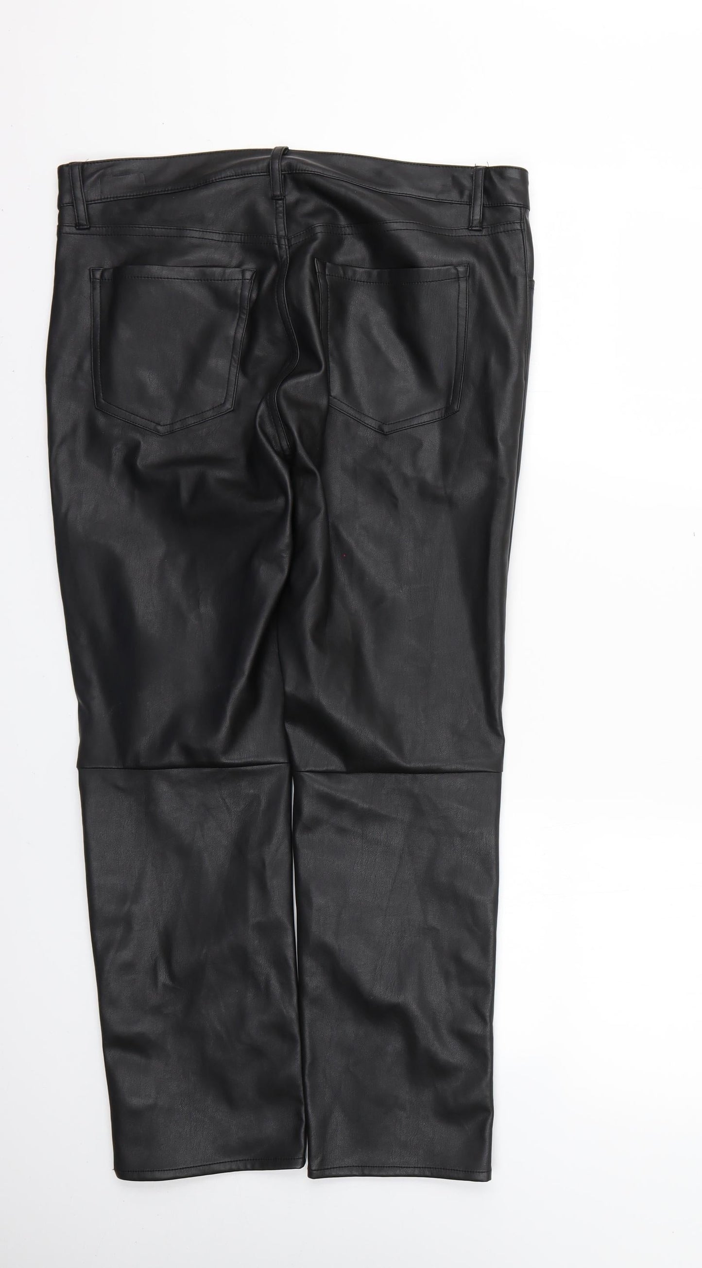 Womens UK Size 12 H&M Regular Fit  Black Trousers
