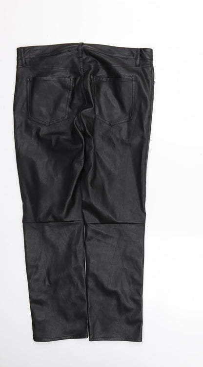Womens UK Size 12 H&M Regular Fit  Black Trousers