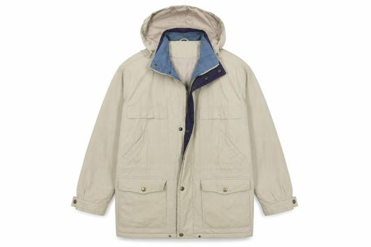 Front view of BHS women’s beige overcoat coat, size UK 36