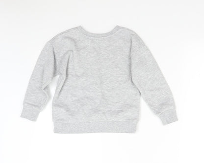 Primark Girls Grey   Pullover Sweatshirt Size 6-7 Years  - Wonderful