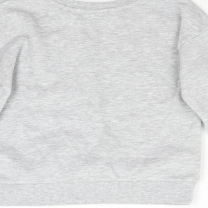 Primark Girls Grey   Pullover Sweatshirt Size 6-7 Years  - Wonderful