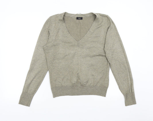 F&F Womens Brown  Knit Pullover Jumper Size 14