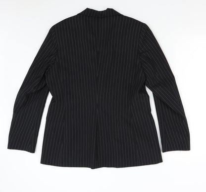 Womens UK Size M Preworn Regular Black Suit Jacket