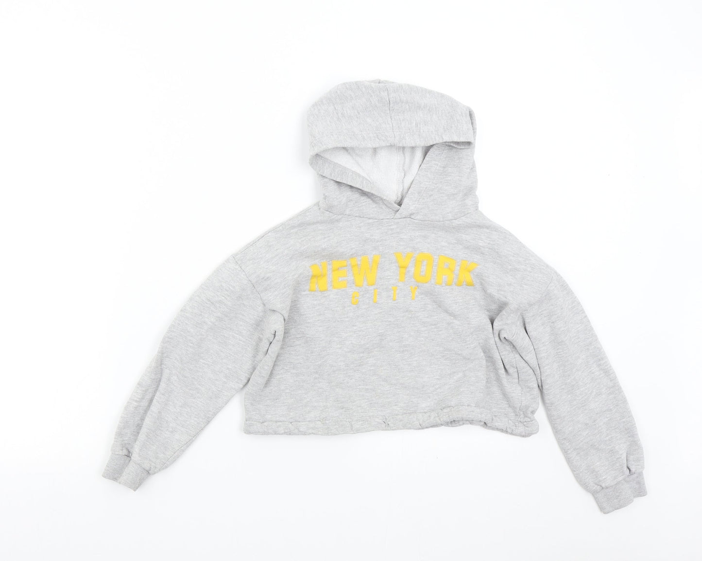 H&M Girls Grey   Pullover Sweatshirt Size 8-9 Years  - New York