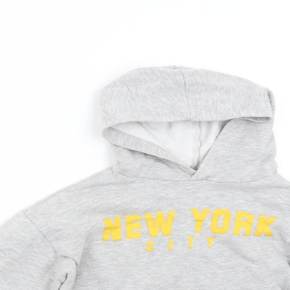 H&M Girls Grey   Pullover Sweatshirt Size 8-9 Years  - New York