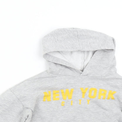 H&M Girls Grey   Pullover Sweatshirt Size 8-9 Years  - New York