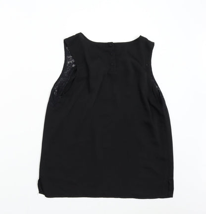 Womens UK Size 12 New Look Black Basic Blouse