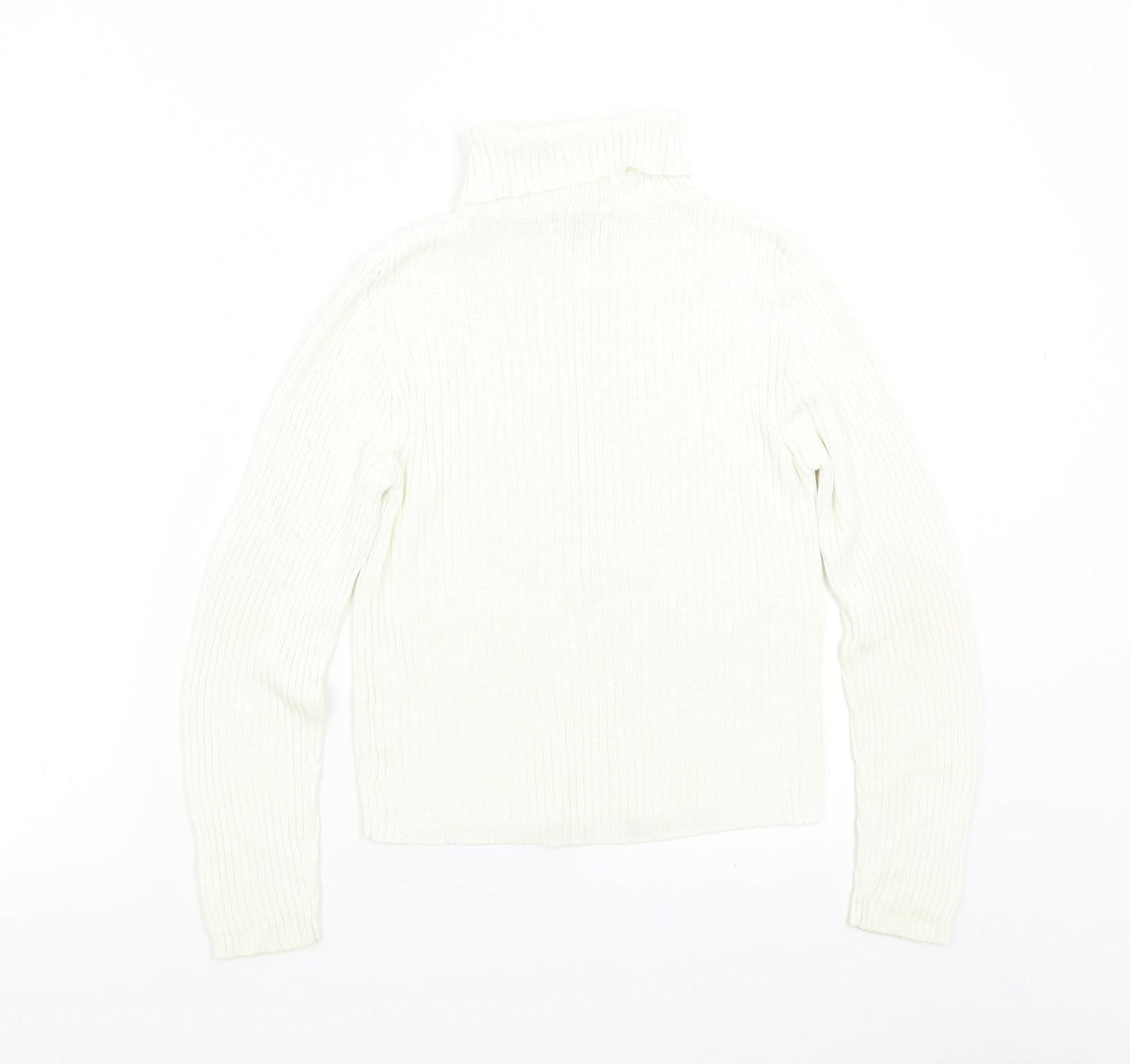 Internacionale Womens Ivory  Knit Pullover Jumper Size 14