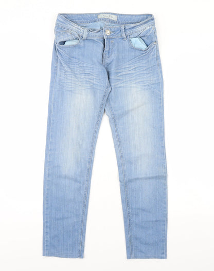 Dolce & Rosa Womens Blue  Denim Skinny Jeans Size 8 L27 in
