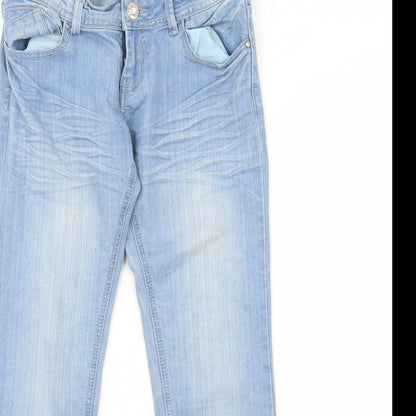 Dolce & Rosa Womens Blue  Denim Skinny Jeans Size 8 L27 in