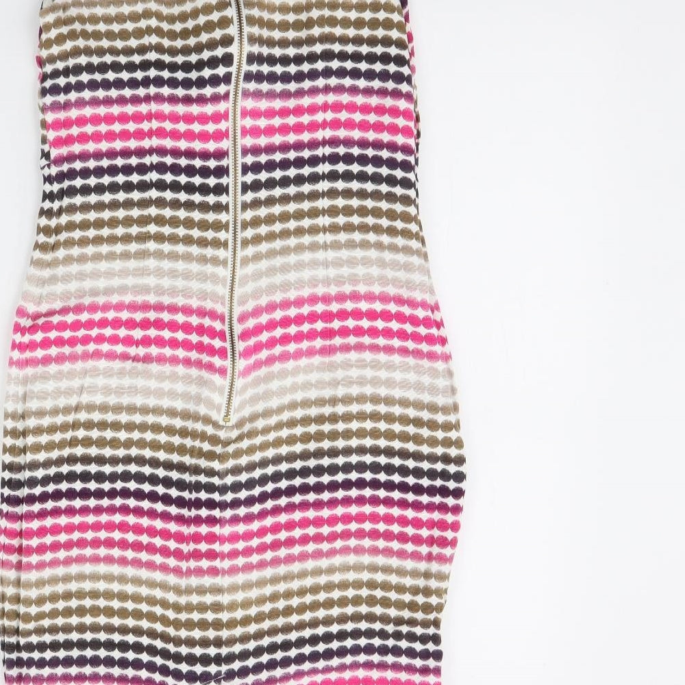 NEXT Womens Multicoloured Polka Dot  Shift  Size 8