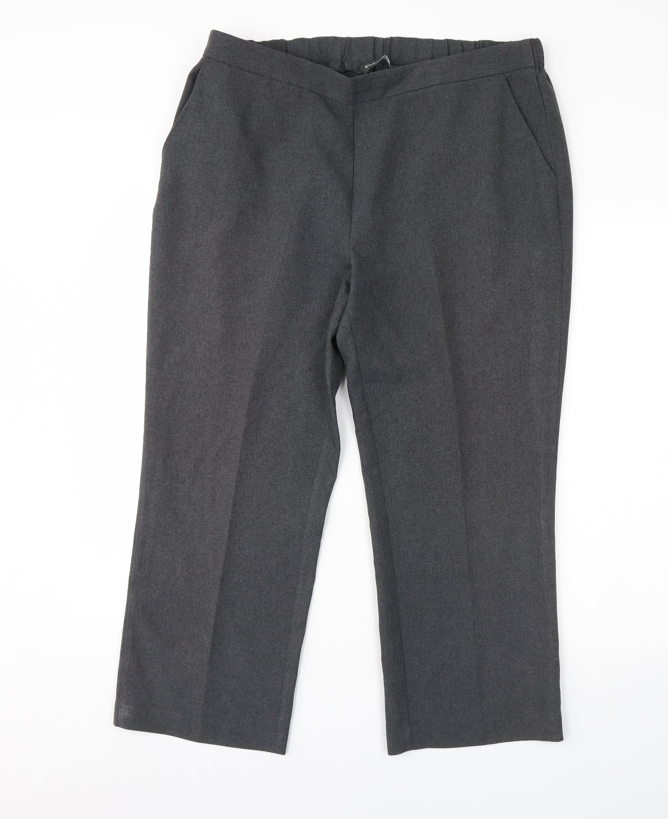 Bonmarché Womens Grey   Dress Pants Trousers Size 16 L28 in