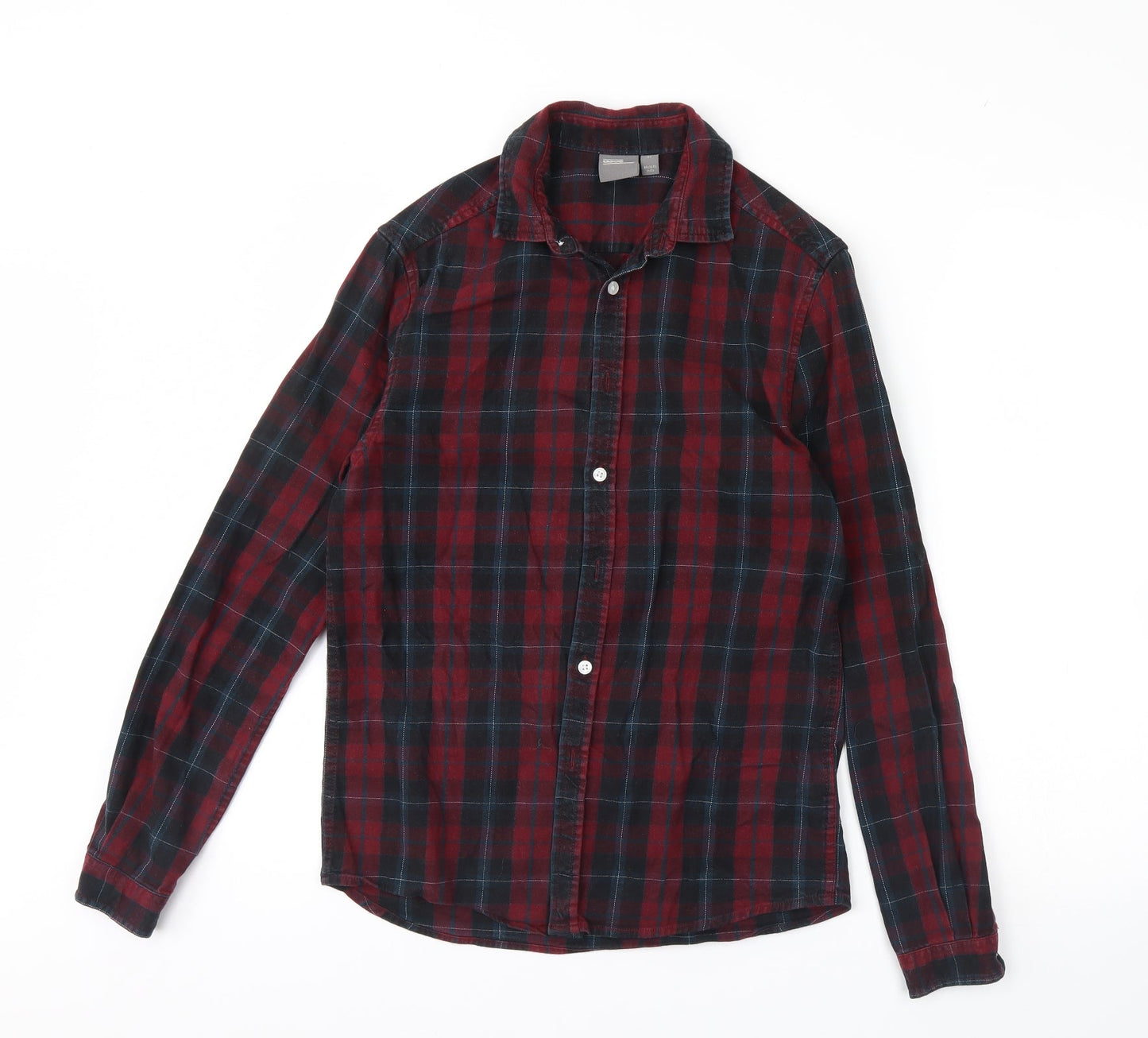 ASOS Mens Red Check   Button-Up Size XS