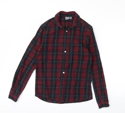 ASOS Mens Red Check   Button-Up Size XS