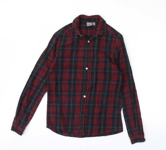 ASOS Mens Red Check   Button-Up Size XS