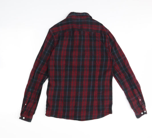 ASOS Mens Red Check   Button-Up Size XS