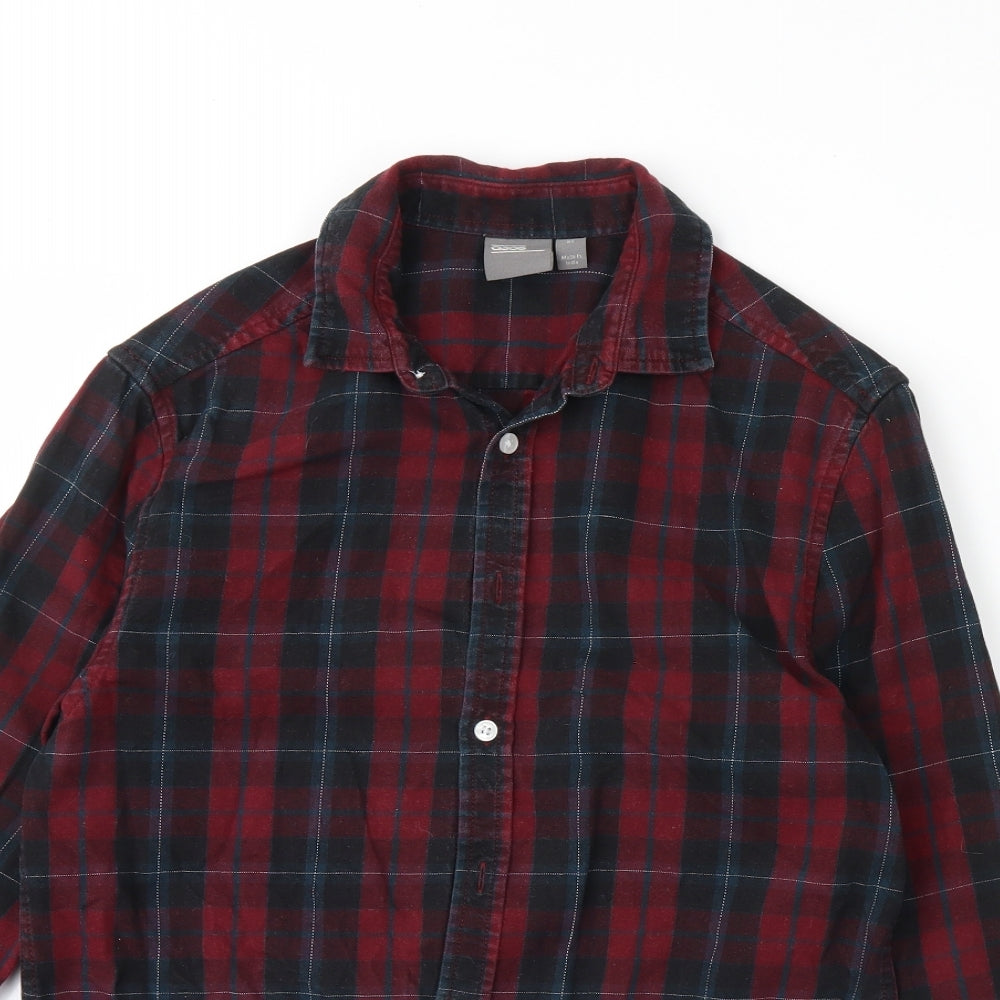 ASOS Mens Red Check   Button-Up Size XS