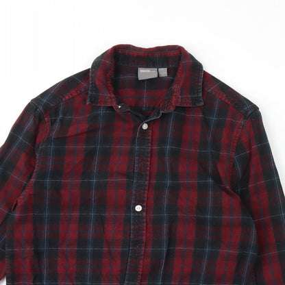 ASOS Mens Red Check   Button-Up Size XS