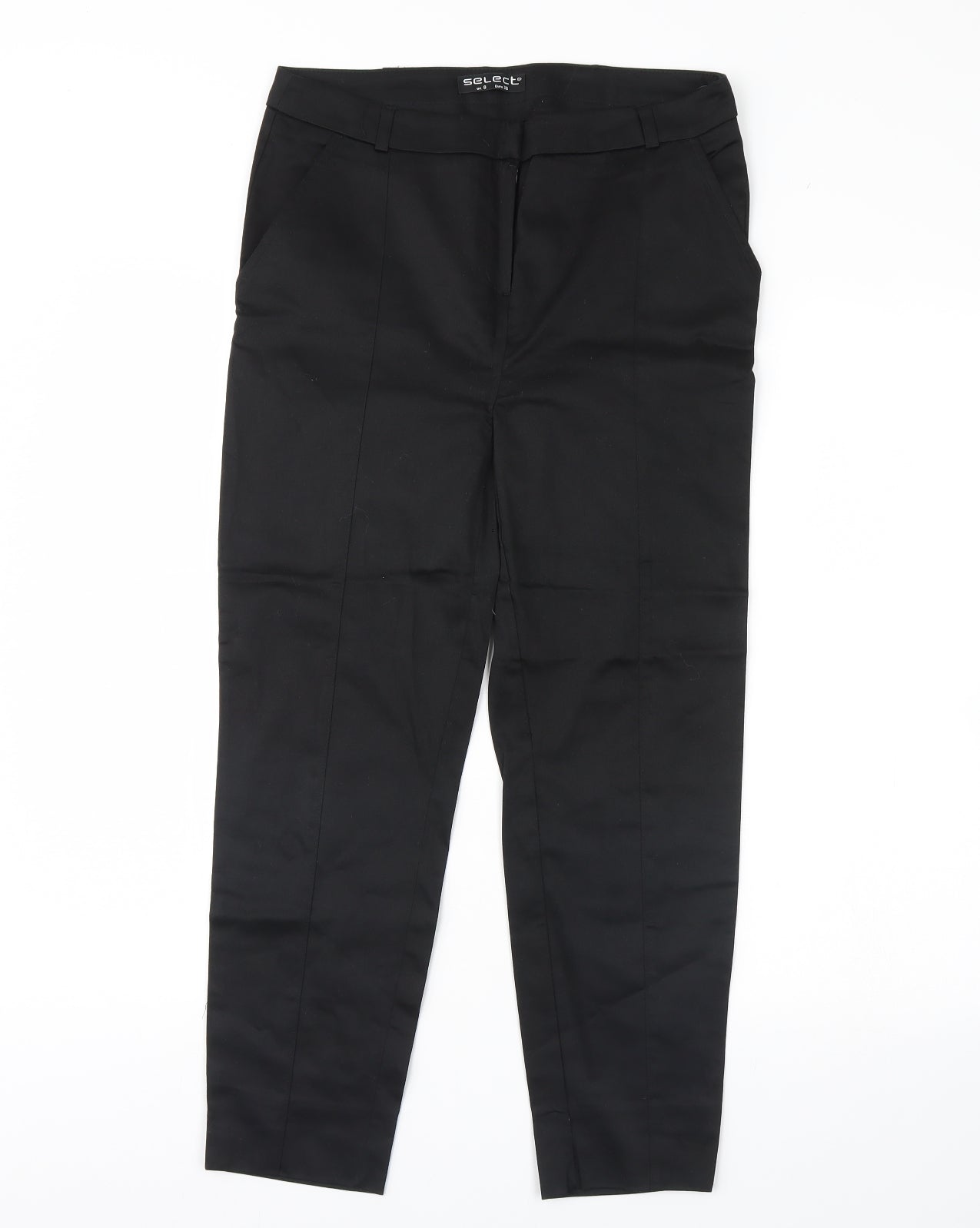 Womens UK Size 8 Select Regular Fit  Black Trousers