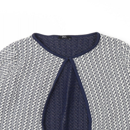 F&F Womens Blue Herringbone  Jacket  Size 8