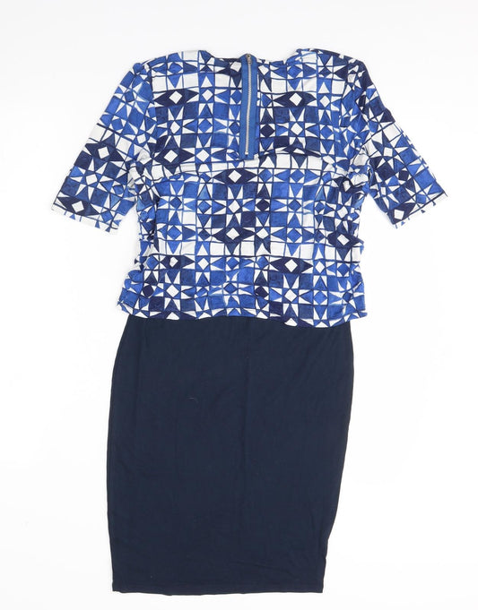 NEXT Womens Blue   Pencil Dress  Size 8