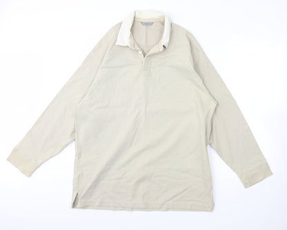M&S Mens Beige   Pullover Jumper Size L