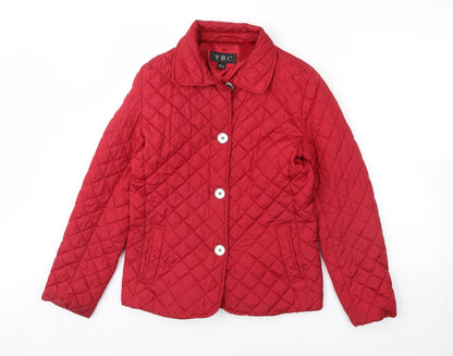 Womens UK Size S ybc Red Rain Coat