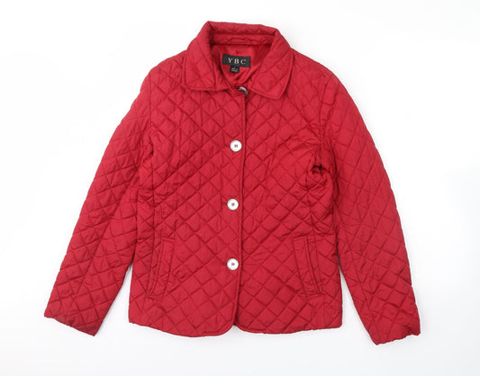 Womens UK Size S ybc Red Rain Coat
