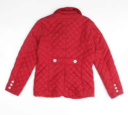 Womens UK Size S ybc Red Rain Coat