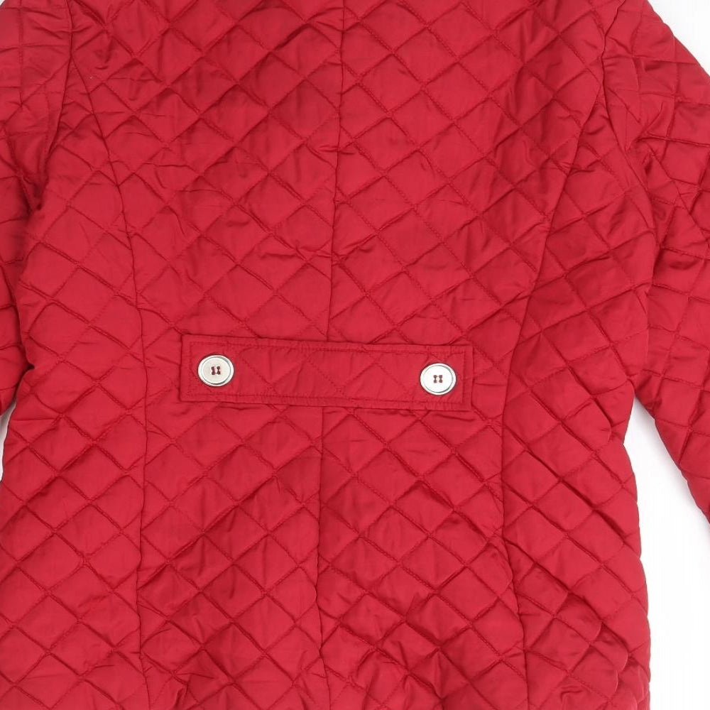 Womens UK Size S ybc Red Rain Coat