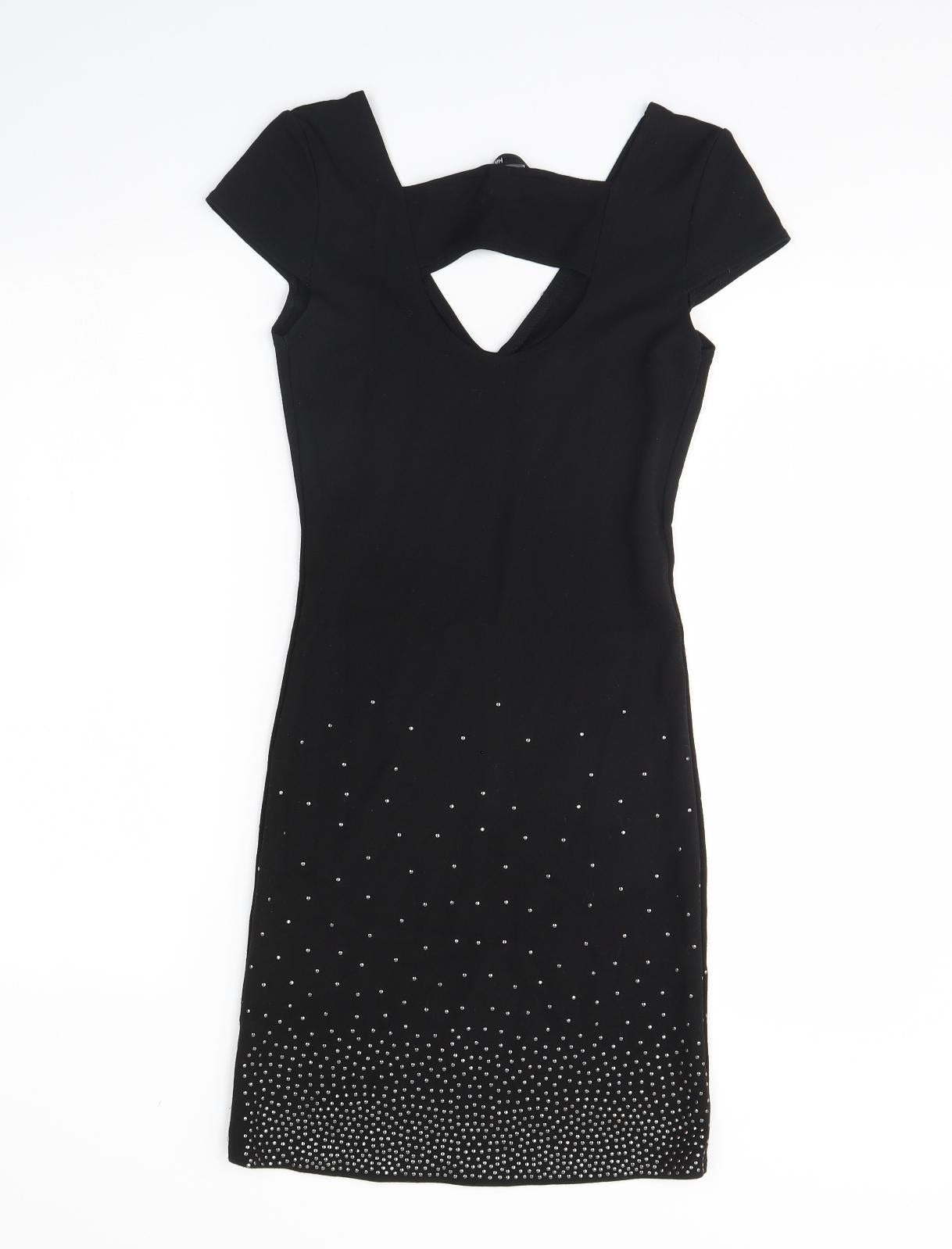 H&M Womens Black   Bodycon  Size 10